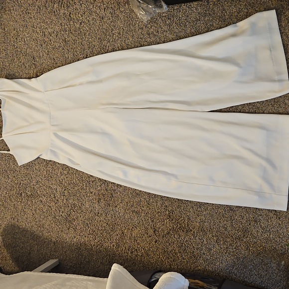 Nine West Pants - Nine West White Jumpsuit with Pockets